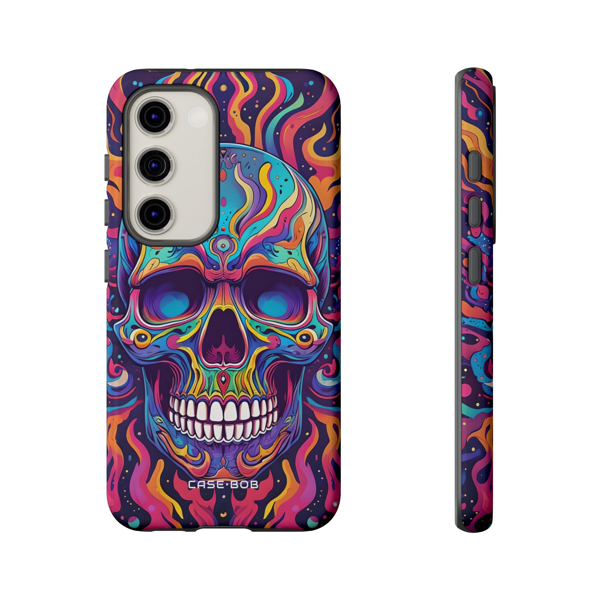 Flaming Skull Samsung S23 Case - Tough