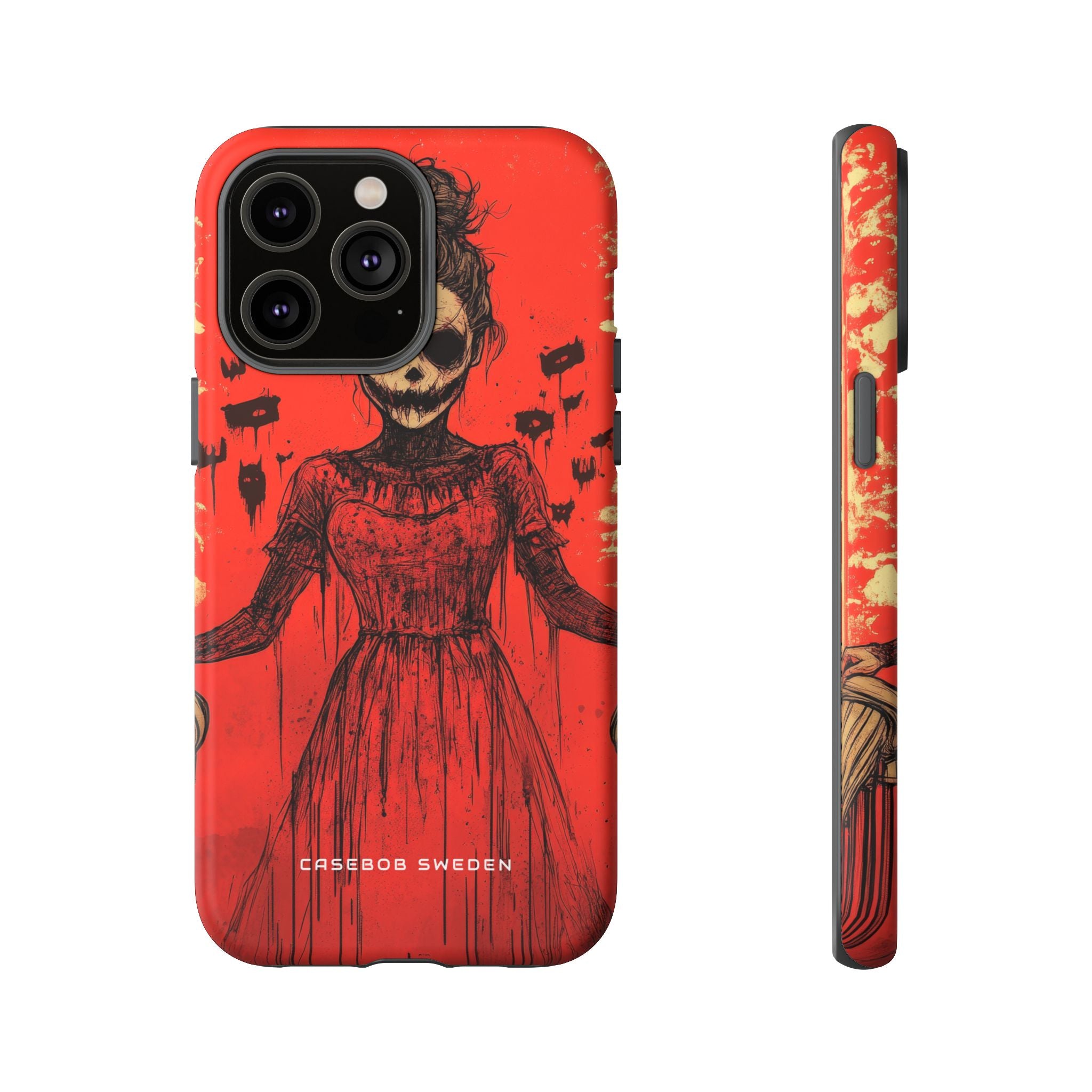 Haunting Scarlet Descent iPhone 14 - Tough Phone Case