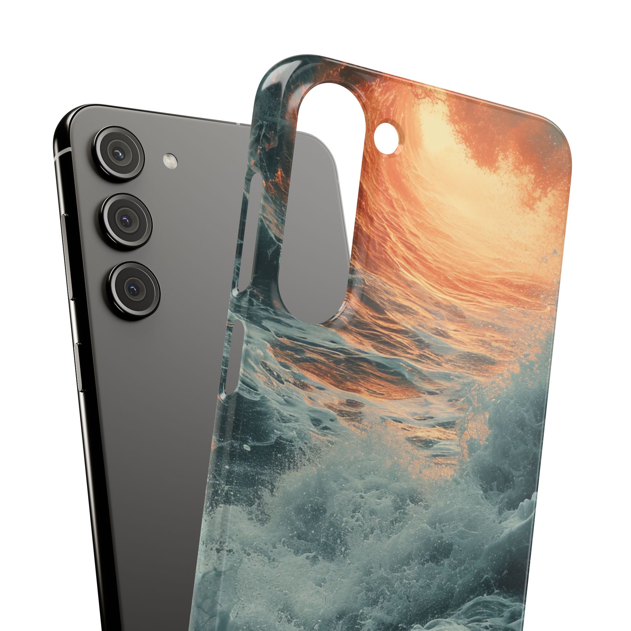 Fiery Wave Power - Slim Samsung S23 Phone Case