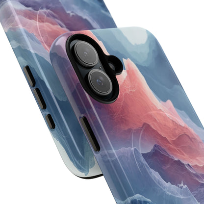 Mountain Wave Serenity - Tough + MagSafe® iPhone 16 Phone Case