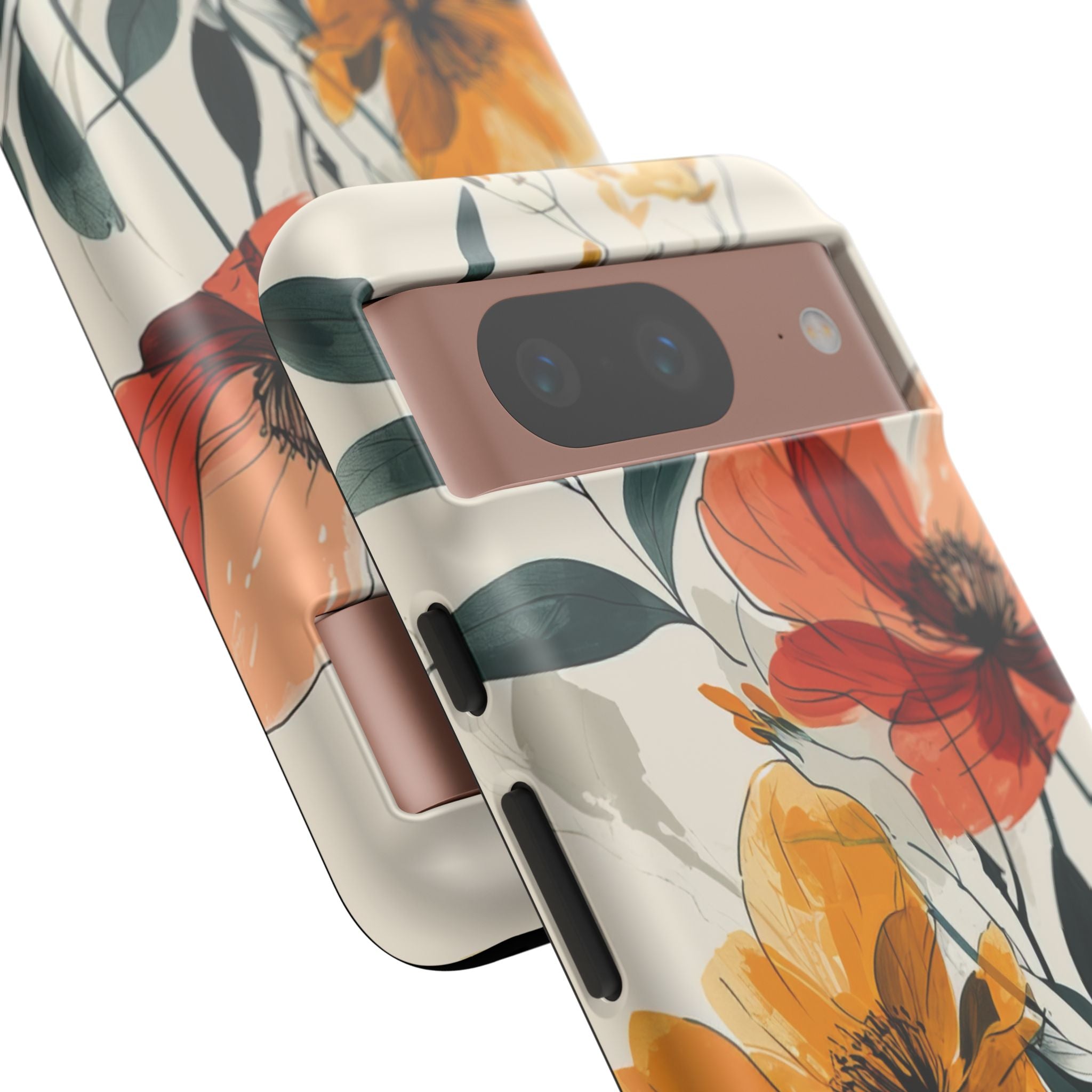 Elegant Floral Harmony Google Pixel 8 - Tough Phone Case