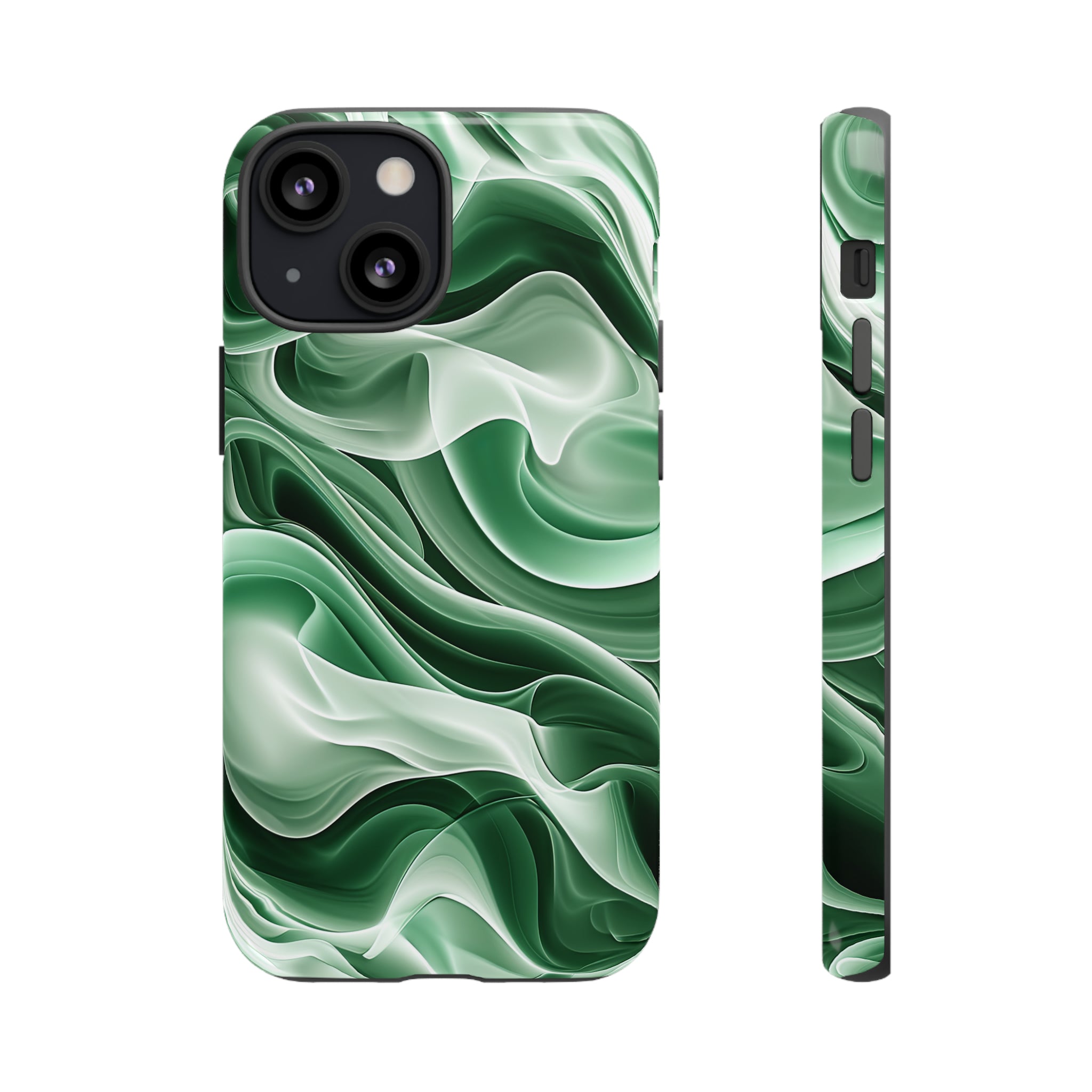 Verdant Wave Elegance - Protective Phone Case