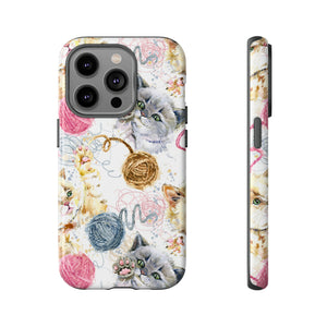 Cute Kitten Pattern - Protective Phone Case