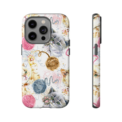 Cute Kitten Pattern - Protective Phone Case