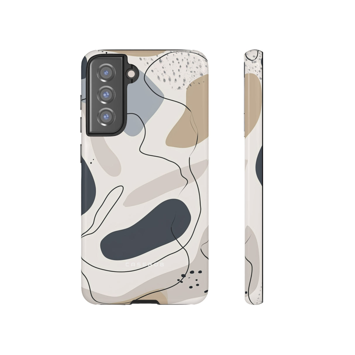 Grey Lines Simplicity - Protective Phone Case