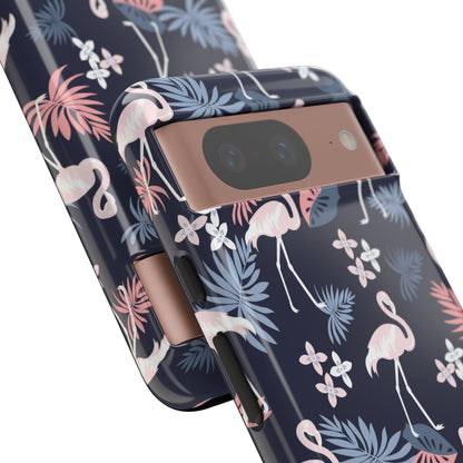 Flamingos Dance Playfully - Google Pixel Case