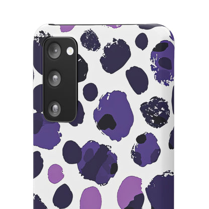 Purple Inkblots Samsung S20 - Slim Phone Case