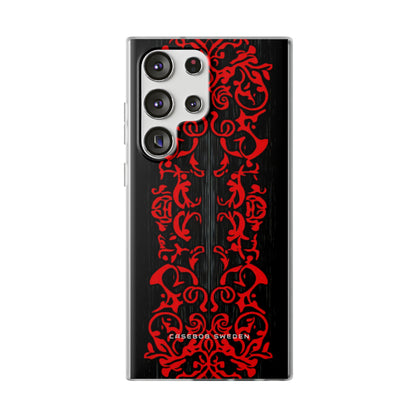 Gothic Crimson Symmetry Samsung S23 - Flexi Phone Case