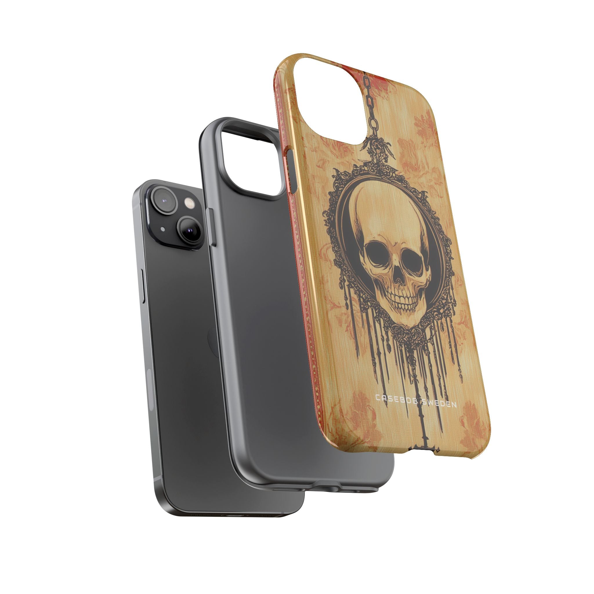 Gothic Skull Elegance iPhone 14 - Tough Phone Case