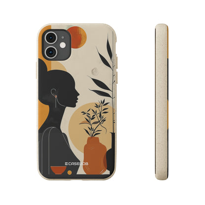 Modern Silhouette Tranquility | Biodegradable Phone Case