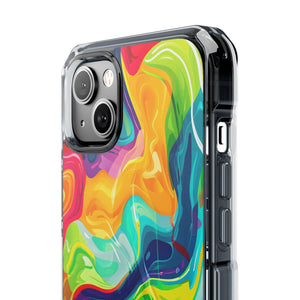 Bold Bright Patterns | Phone Case for iPhone (Clear Impact Case - Magnetic)