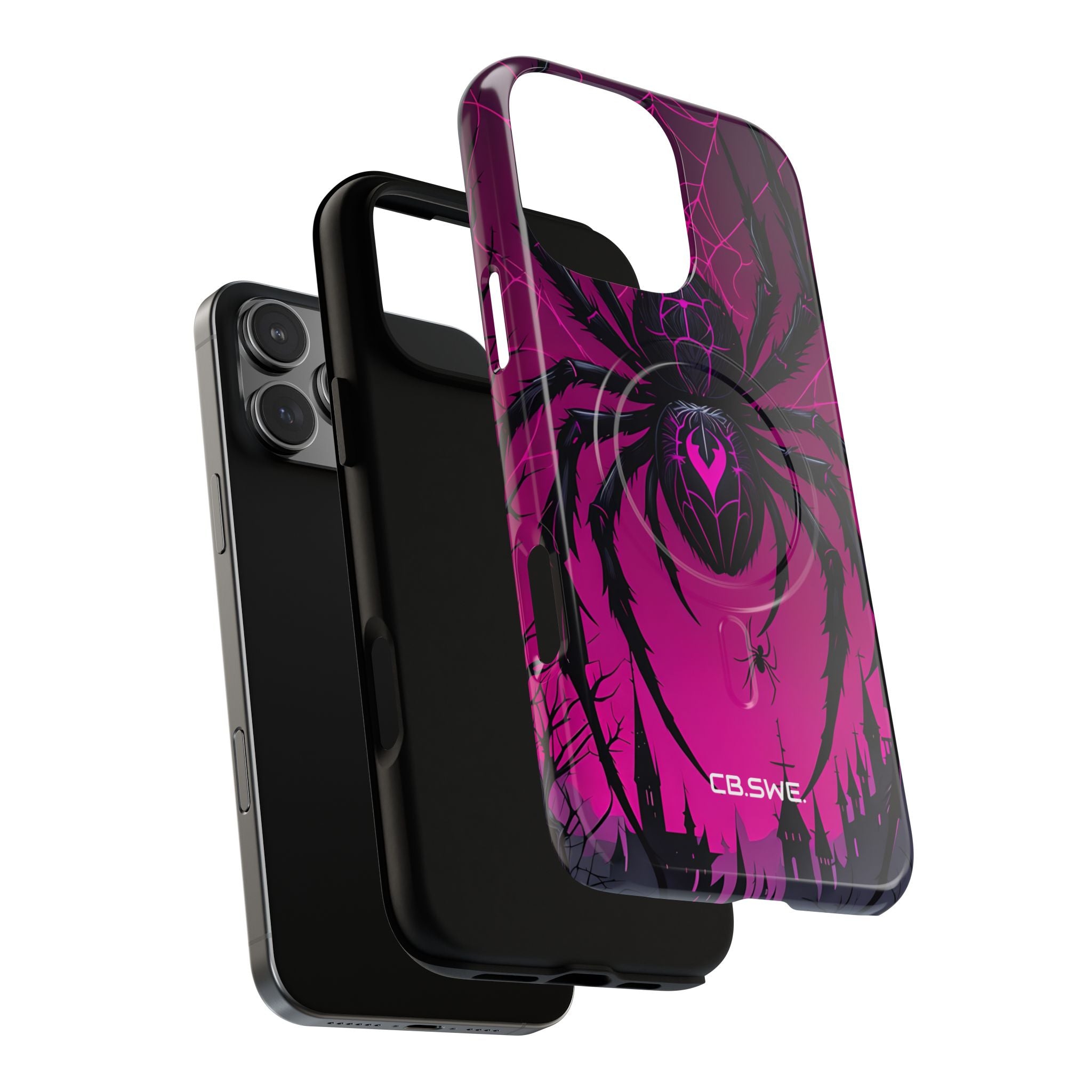 Menacing Black Spider Dark Fantasy iPhone 16 - Tough+