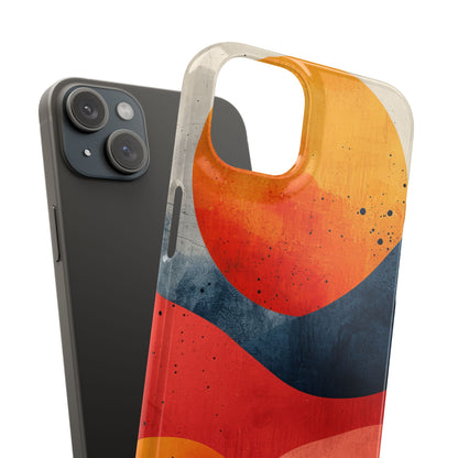 Sunburst Waves - Slim iPhone 15 Phone Case