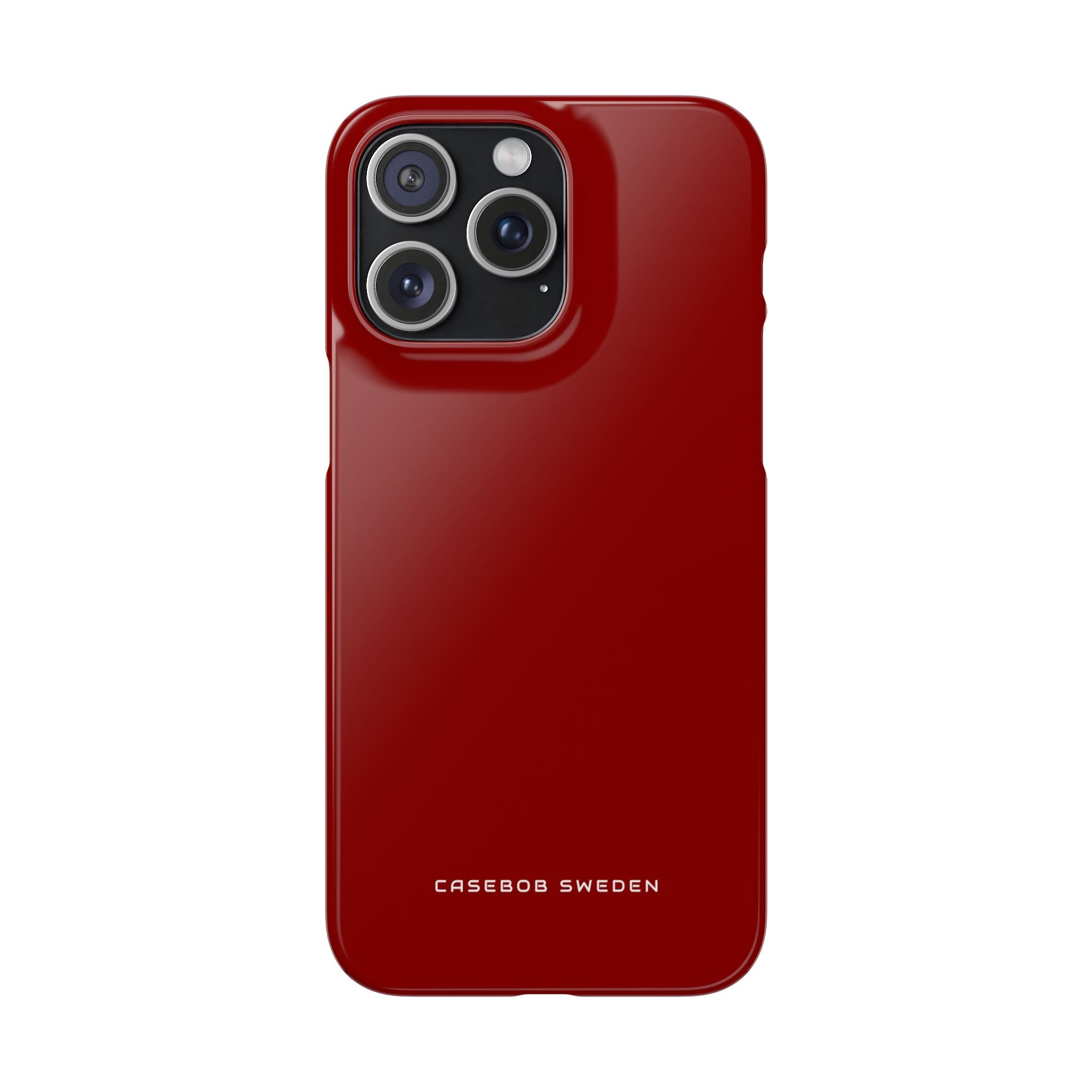 Dark Red iPhone 15 - Slim Phone Case