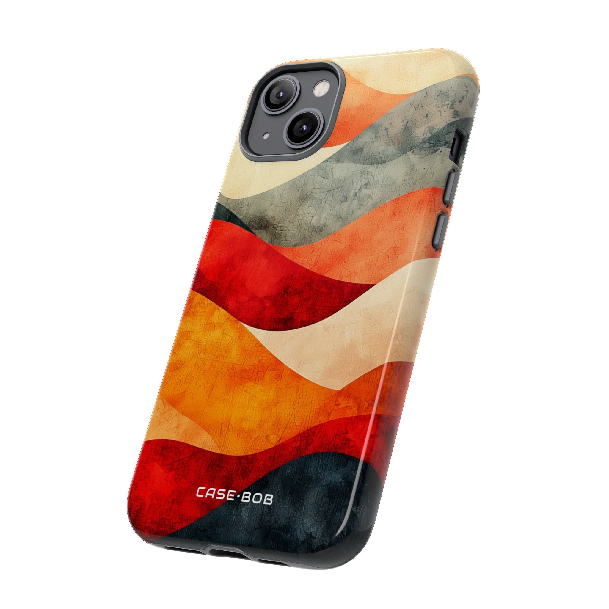 Cracked Wave Sunset iPhone 14 Plus Case - Tough