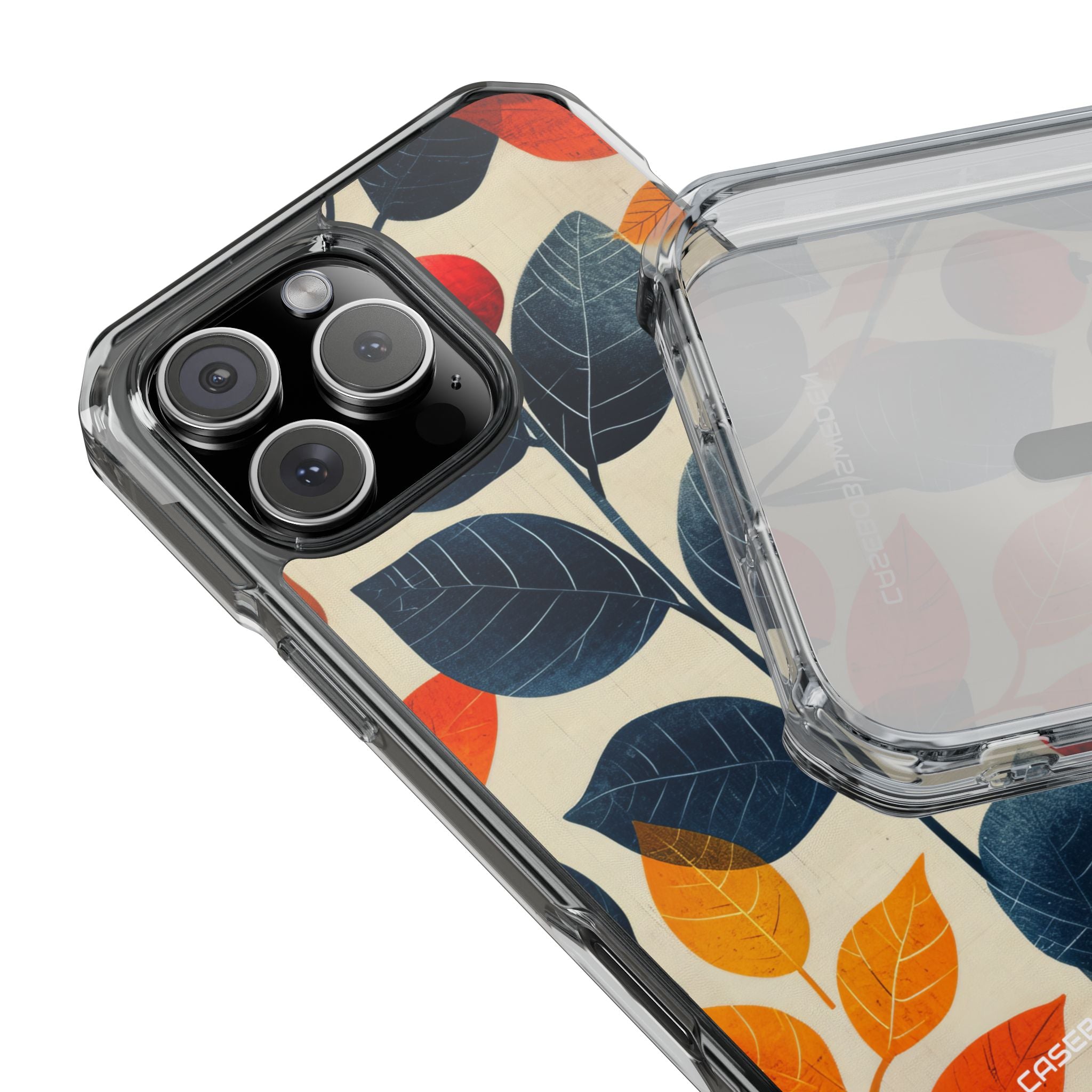 Autumn Nature Pattern - Clear Impact iPhone 16 Phone Case