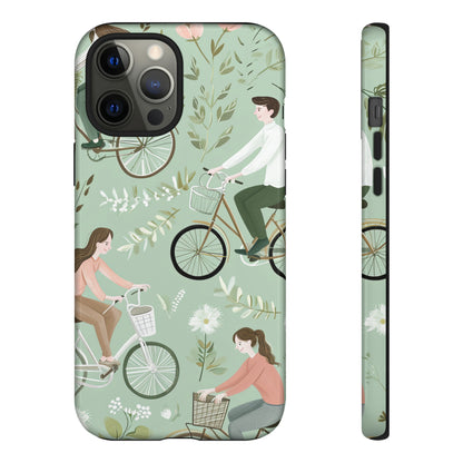 Pastel Bike Ride Romance - Protective Phone Case