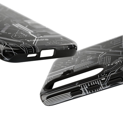 Circuitry Elegance: Futuristic Precision - For Samsung S24