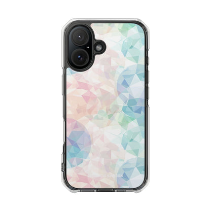 Pastel Geometry Background - Clear Impact iPhone 16 Phone Case