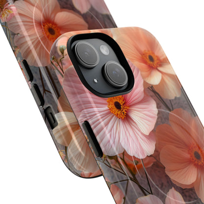 Serene Botanical Blooms - Tough + MagSafe® iPhone 15 Phone Case