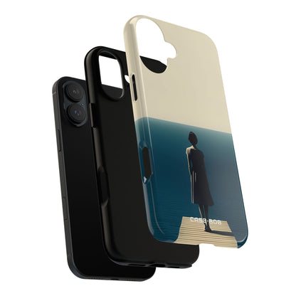 Dockside Silhouette iPhone 16 Plus Case - Tough