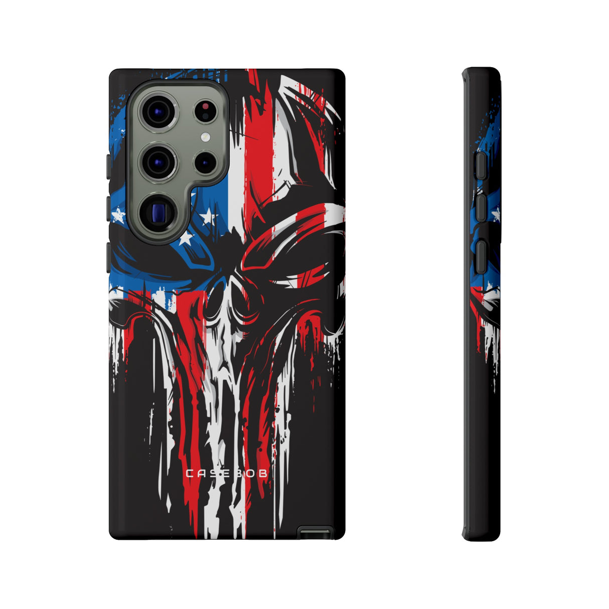 Military Grunge Skull Patriotic - Protective Phone Case