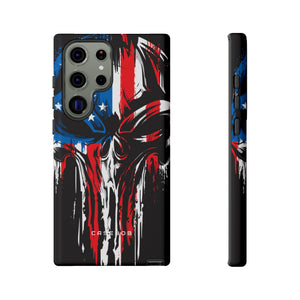 Military Grunge Skull Patriotic - Protective Phone Case