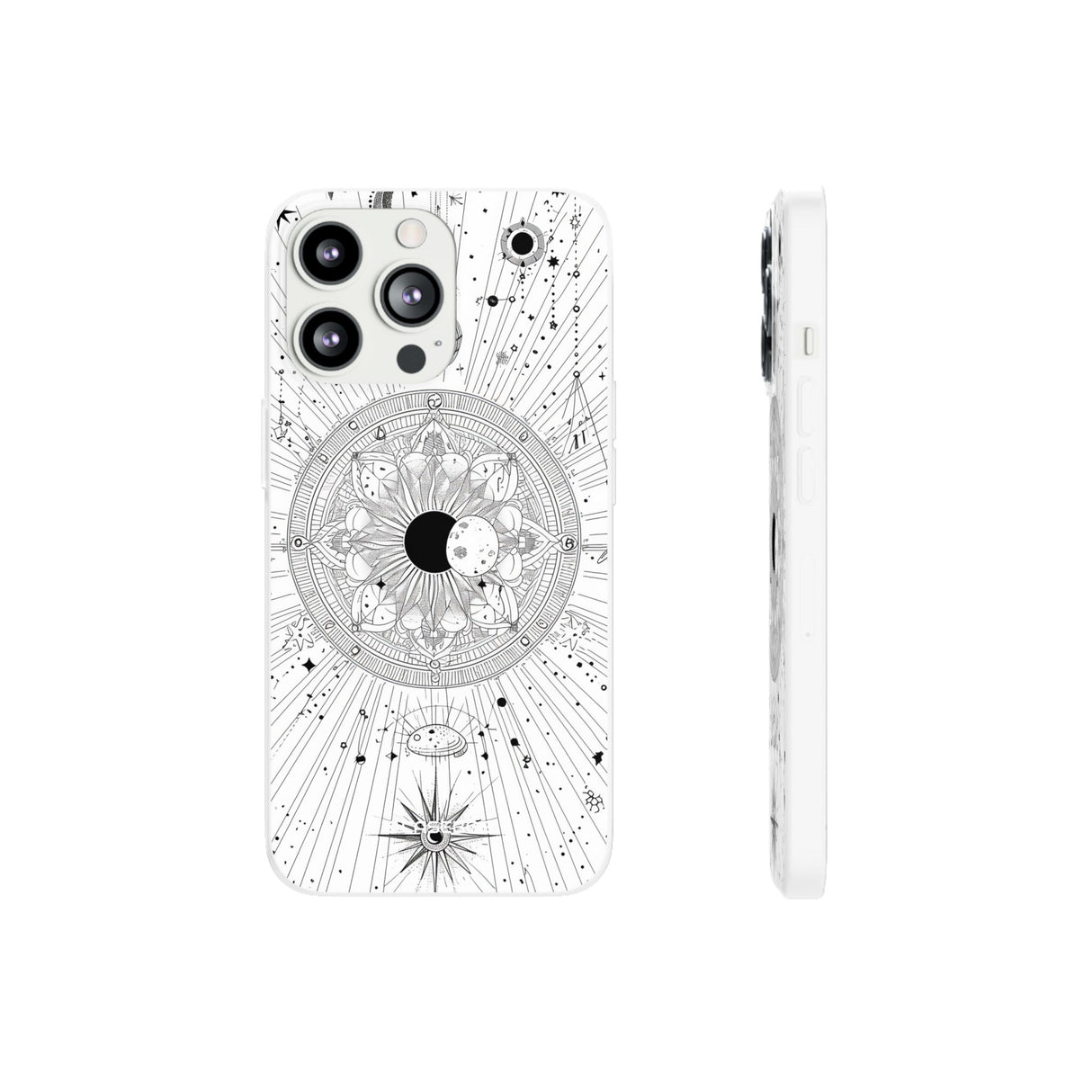 Celestial Mandala Mystique | Flexible Phone Case for iPhone