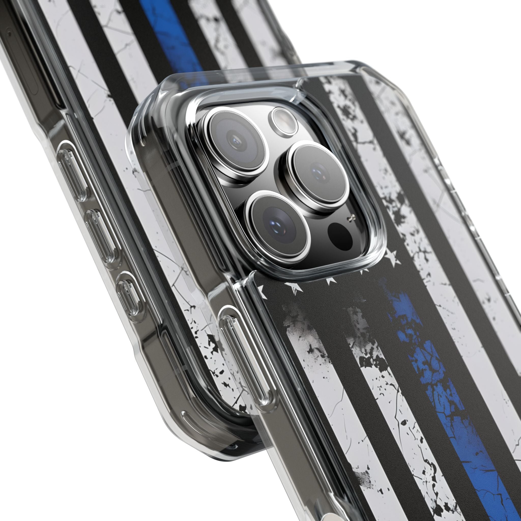 Blue Stripe Flag iPhone 16 Pro Case - Impact