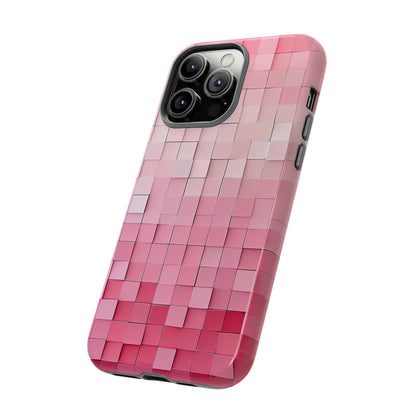 Pink Gradient Mosaic - Protective Phone Case