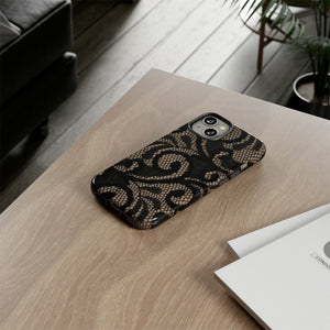 Silverrose Gothic Flower - Protective Phone Case