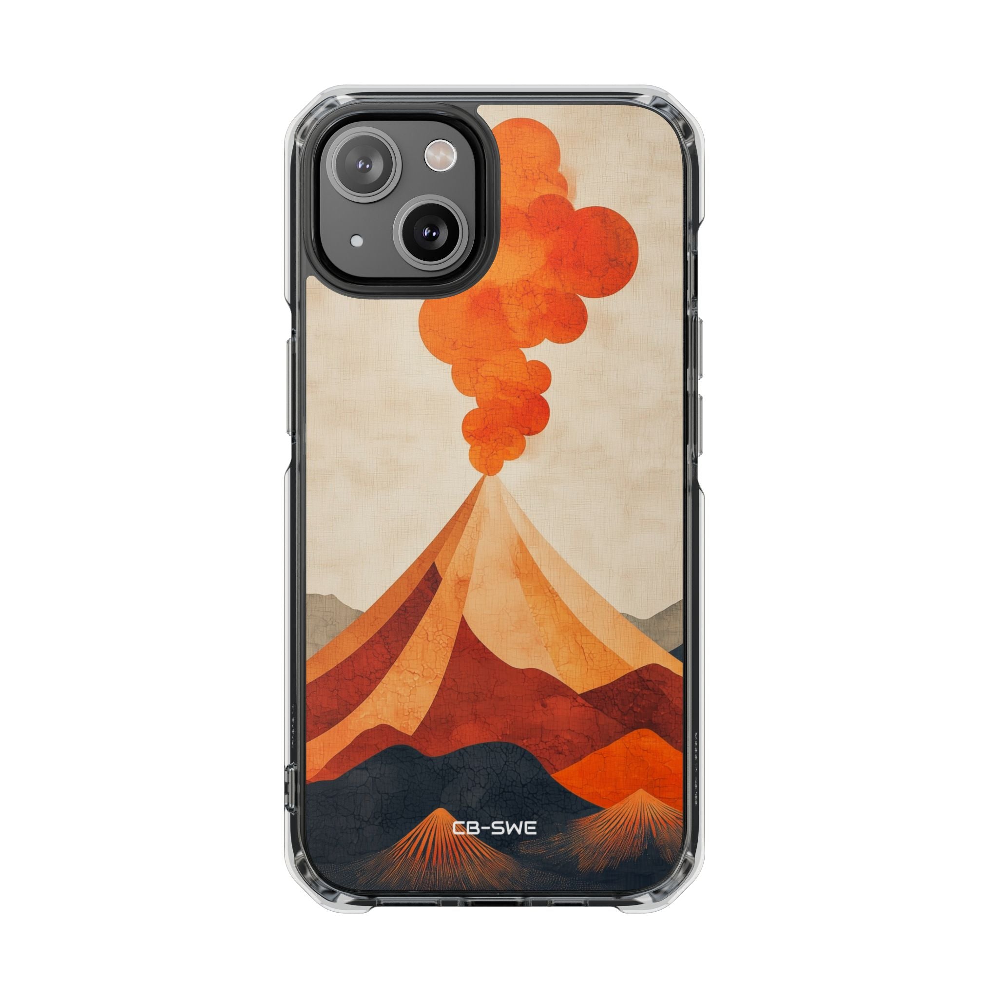Erupting Heat Waves iPhone Case - Impact