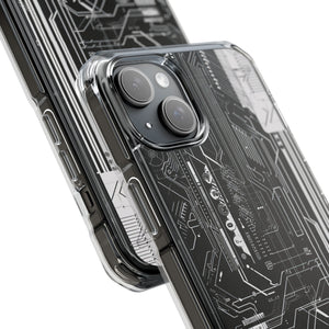 Circuitry Aesthetics - Handyhülle für iPhone (Clear Impact - Magnetisch) 