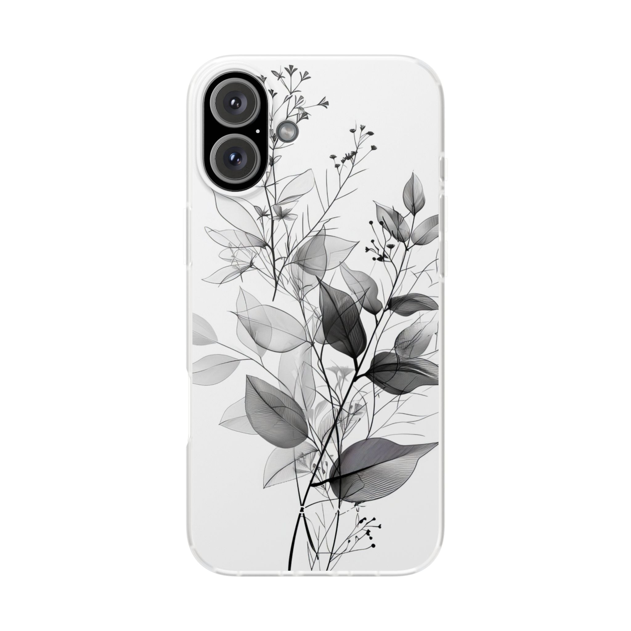 Botanical Line Harmony iPhone 16 - Flexi-Telefonhülle