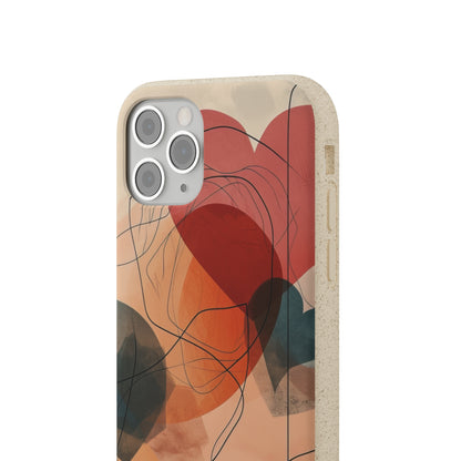 Abstract Heart Harmony | Biodegradable Phone Case