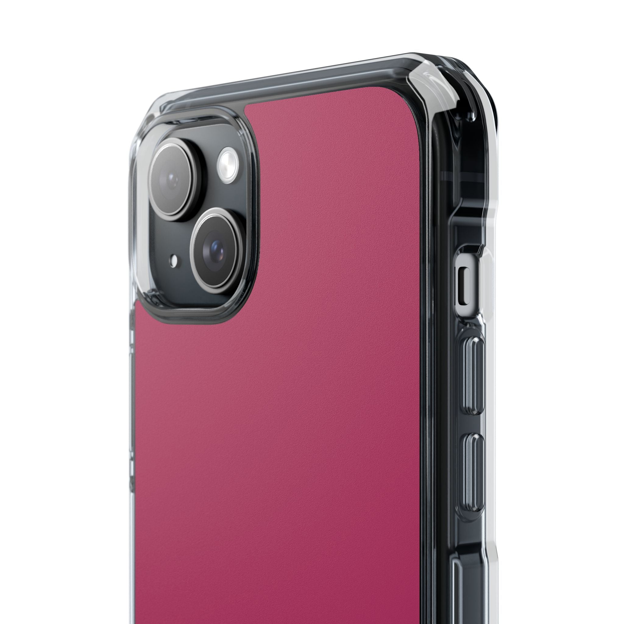 Maroon - Clear Impact Case for iPhone