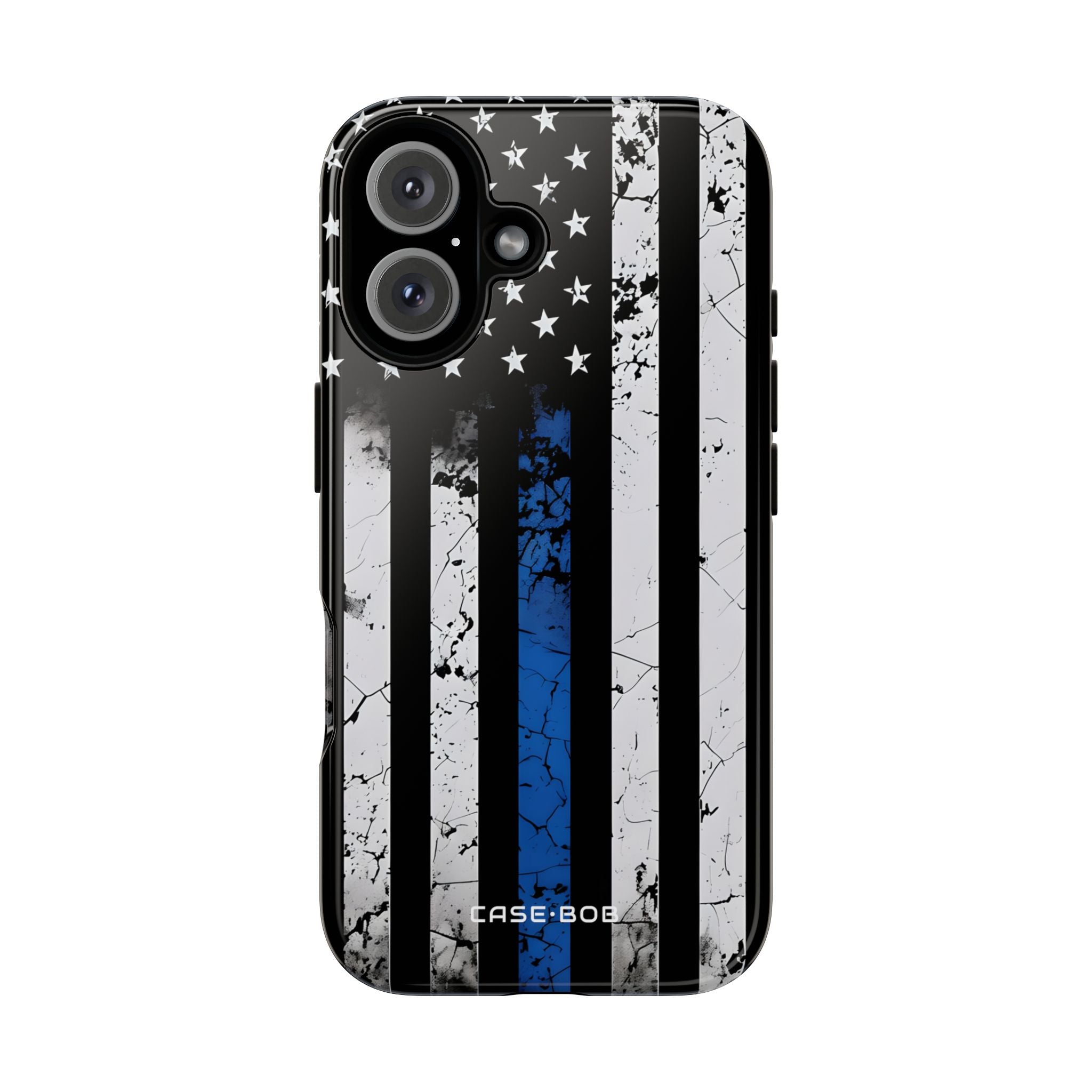 Blue Stripe Flag iPhone 16 Pro Case - Tough