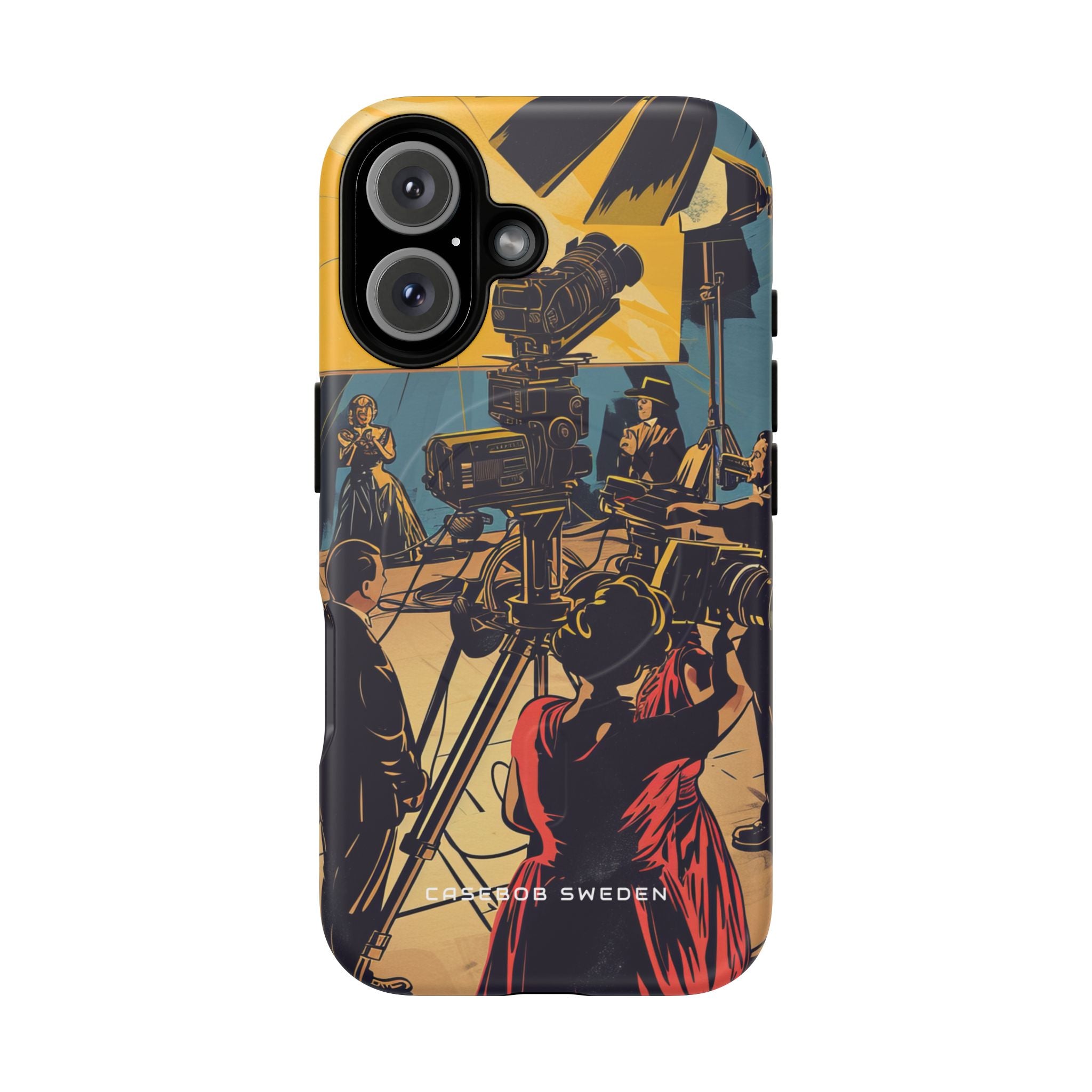 Golden Era Cinematic Spotlight iPhone 16 | Tough+ Phone Case