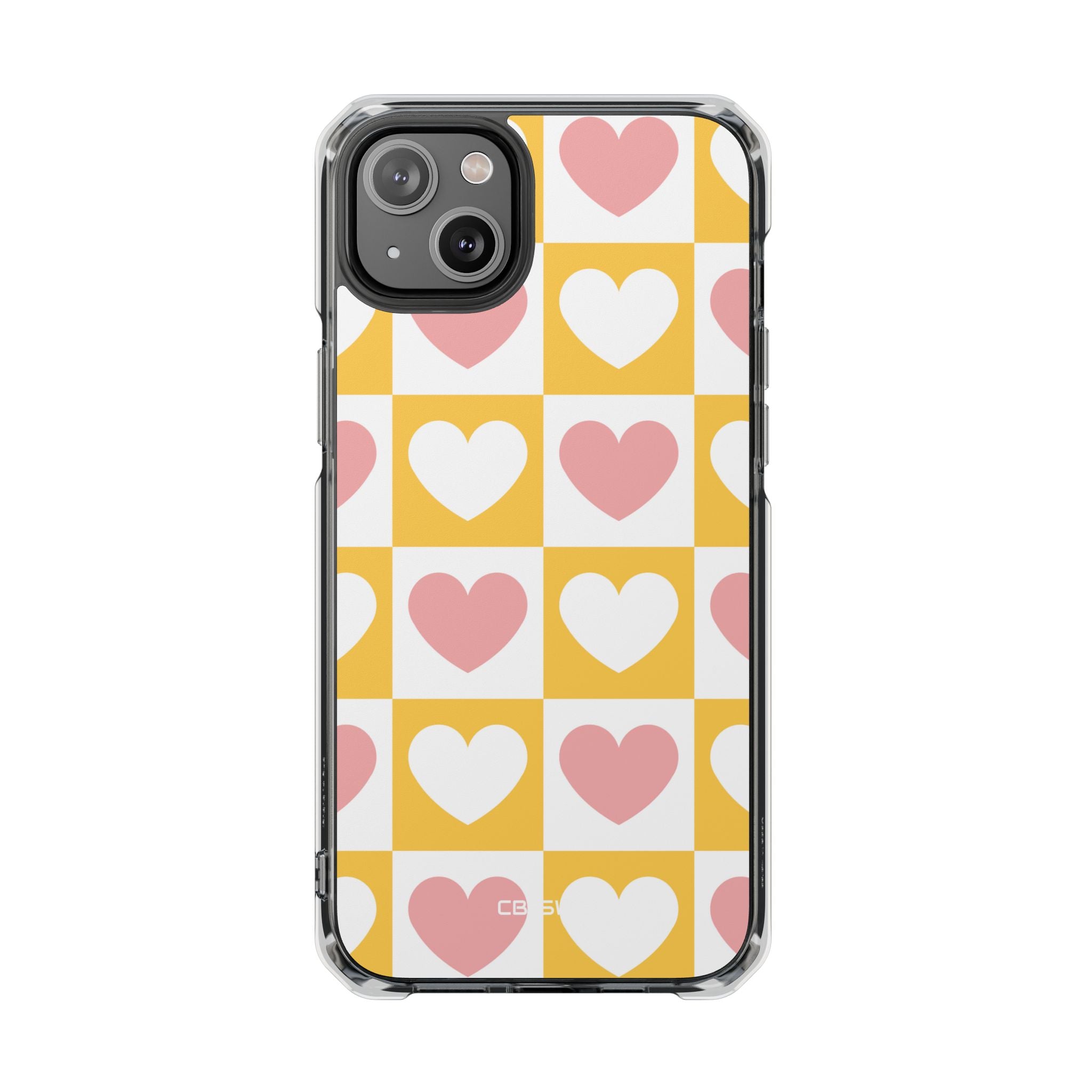 Heart Grid Harmony iPhone Case - Impact