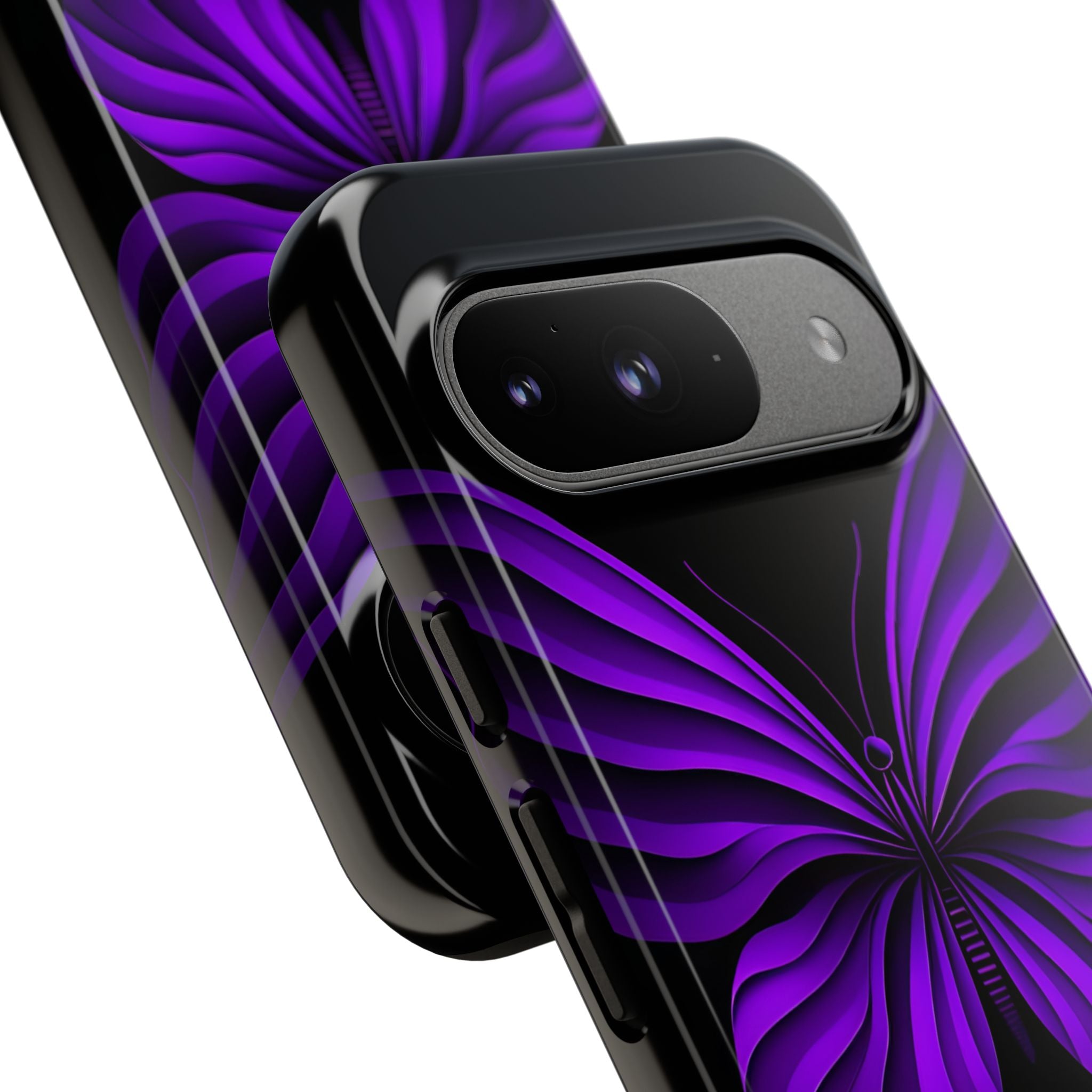 Violet Monarch Google Pixel 9 Case - Tough