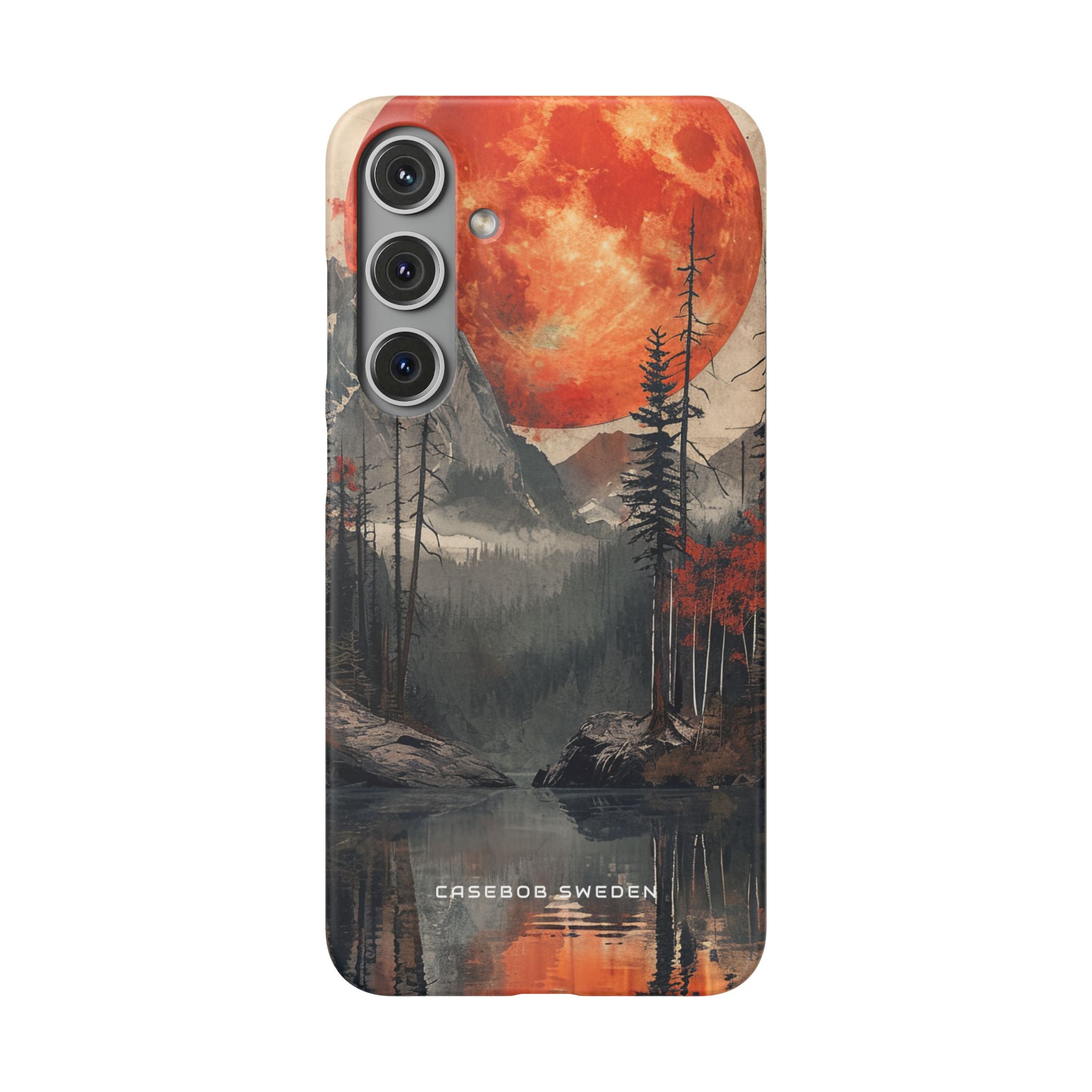 Celestial Glow Over Reflective Landscape Samsung S24 - Slim Phone Case