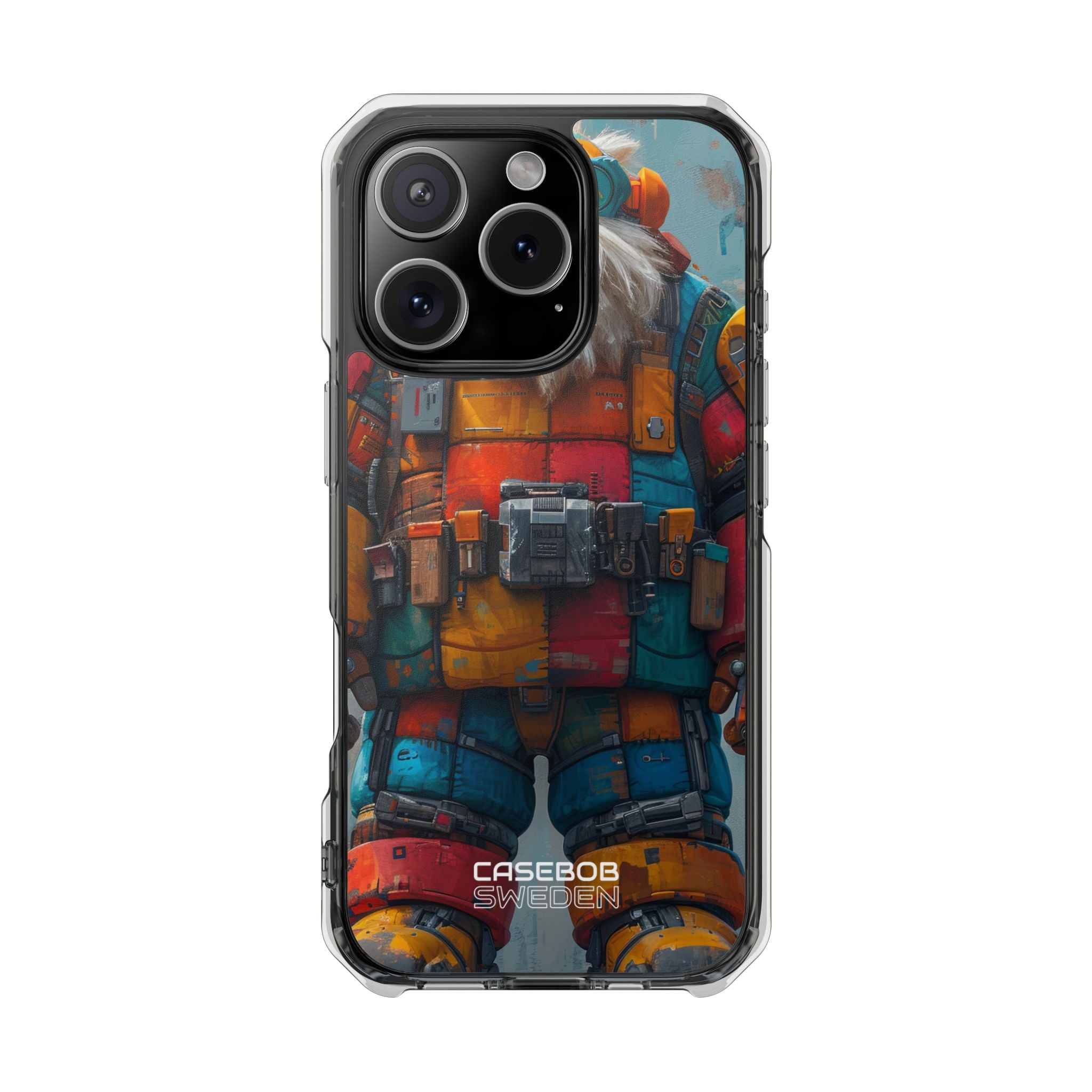 Whimsical Robot Wanderer iPhone 16 - Impact Clear+