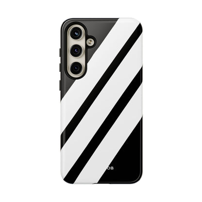 Diagonal Bands Noir Samsung S24 Plus Case - Tough