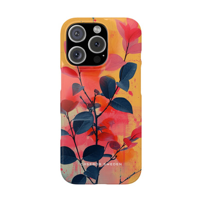 Vivid Floral Harmony iPhone 16 - Slim Phone Case