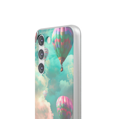 Pastel Balloon Adventure - Flexi Samsung S23 Phone Case