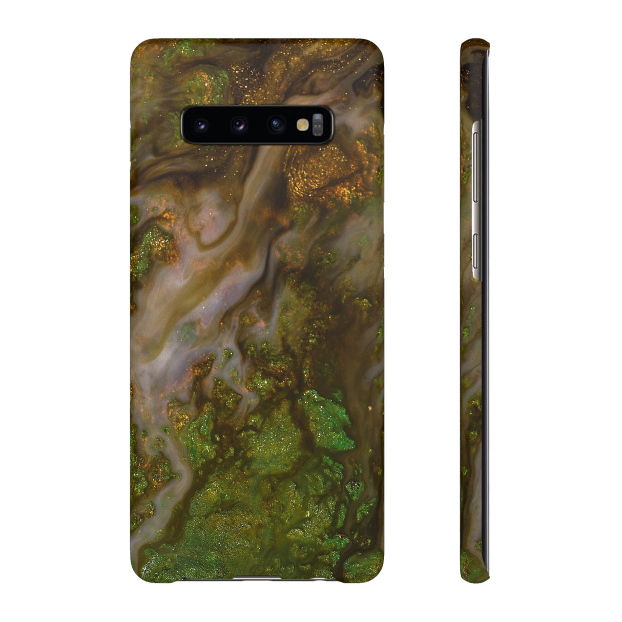 Smaragd Green Ink Art Android Case |Slim| Samsung Galaxy S10 Plus Matte Phone Case