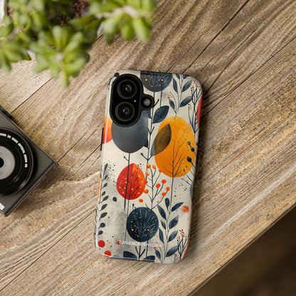 Modern Autumn Leaf Pattern - Tough iPhone 16 Phone Case