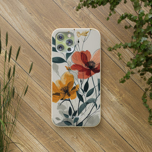 Serene Floral Harmony | Biodegradable Phone Case