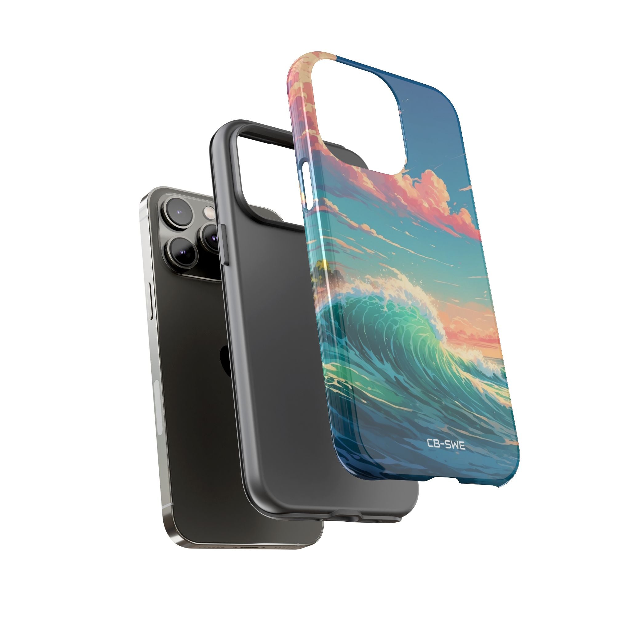 Waves Embrace Sunlight - iPhone Case