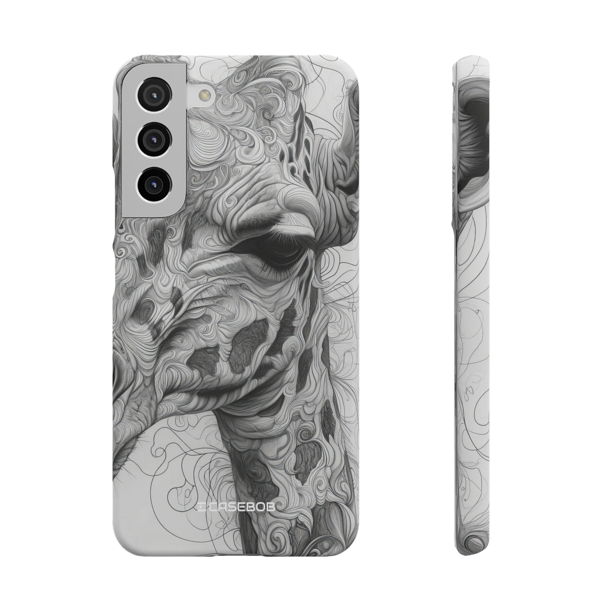 Monochrome Giraffe | Slim Phone Case for Samsung